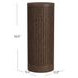 Tulane Brown 30" Round Side Table