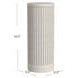 Tulane White 30" Round Side Table