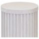 Tulane White 30" Round Side Table