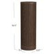 Tulane Brown 36" Round Side Table