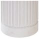 Tulane White 36" Round Side Table