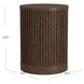Tulane Brown Round Chairside Table