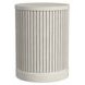 Tulane White Round Chairside Table