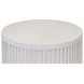 Tulane White Round End Table