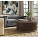 Tulane Brown 42" Round Coffee Table