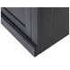 Willow Lane Ebony Black Open Bookcase with 2 Doors