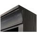 Willow Lane Ebony Black Open Bookcase with 2 Doors