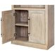 Willow Lane Natural Oak Open Bookcase with 2 Doors