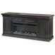 Willow Lane Ebony Black 80" TV Stand with Fireplace and LED