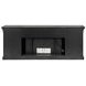 Willow Lane Ebony Black 80" TV Stand with Fireplace and LED