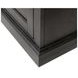 Willow Lane Ebony Black 80" TV Stand with Fireplace and LED