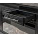 Willow Lane Ebony Black 80" TV Stand with Fireplace and LED