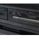 Willow Lane Ebony Black 80" TV Stand with Fireplace and LED