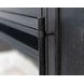 Willow Lane Ebony Black 80" TV Stand with Fireplace and LED