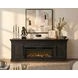 Willow Lane Ebony Black 80" TV Stand with Fireplace and LED