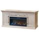 Willow Lane Natural Oak 80" TV Stand with Fireplace and LED