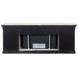 Willow Lane Natural Oak 80" TV Stand with Fireplace and LED