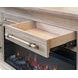 Willow Lane Natural Oak 80" TV Stand with Fireplace and LED