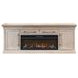 Willow Lane Natural Oak 80" TV Stand with Fireplace and LED