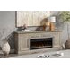 Willow Lane Natural Oak 80" TV Stand with Fireplace and LED