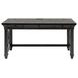 Willow Lane Ebony Black 60" Writing Desk with USB Charging