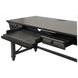 Willow Lane Ebony Black 60" Writing Desk with USB Charging