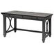 Willow Lane Ebony Black 60" Writing Desk with USB Charging