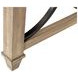 Willow Lane Natural Oak 60" Writing Desk with USB Charging