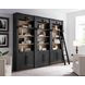 Willow Lane Black 3 Piece Tall Bookcase with Ladder