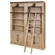 Willow Lane Brown 2 Piece Tall Bookcase with Ladder