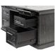 Willow Lane Ebony Black 68" Executive Desk