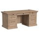 Willow Lane Natural Oak 68" Executive Desk