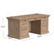 Willow Lane Natural Oak 68" Executive Desk