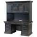 Willow Lane Ebony Black 68" Credenza with Hutch and USB Charging
