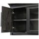 Willow Lane Ebony Black 68" Credenza with Hutch and USB Charging
