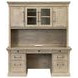 Willow Lane Natural Oak 68" Credenza with Hutch and USB Charging