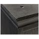 Willow Lane Ebony Black 118" Executive L Desk with USB Charging