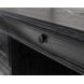 Willow Lane Ebony Black 118" Executive L Desk with USB Charging