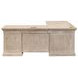 Willow Lane Natural Oak 118" Executive L Desk with USB Charging