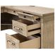 Willow Lane Natural Oak 118" Executive L Desk with USB Charging