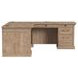 Willow Lane Natural Oak 118" Executive L Desk with USB Charging
