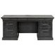Willow Lane Ebony Black 68" Credenza with Hutch and USB Charging