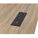 Willow Lane Natural Oak 68" Credenza with USB Charging