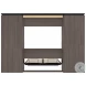 Orion Bark Gray And Graphite 118" Full Murphy Bed With Multifunctional Storage