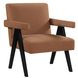 Helen Rust and Black Accent Chair