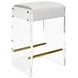 Indy Gold and White Counter Height Stool