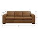 Inglewood Vintage Brown Derby Leather 92" Sofa