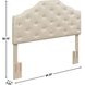 Dawson Gold Upholstered Queen Headboard