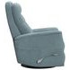 Gemini Snazzy Blue Manual Swivel Glider Recliner
