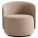 Crosby Beige Upholstered Swivel Chair